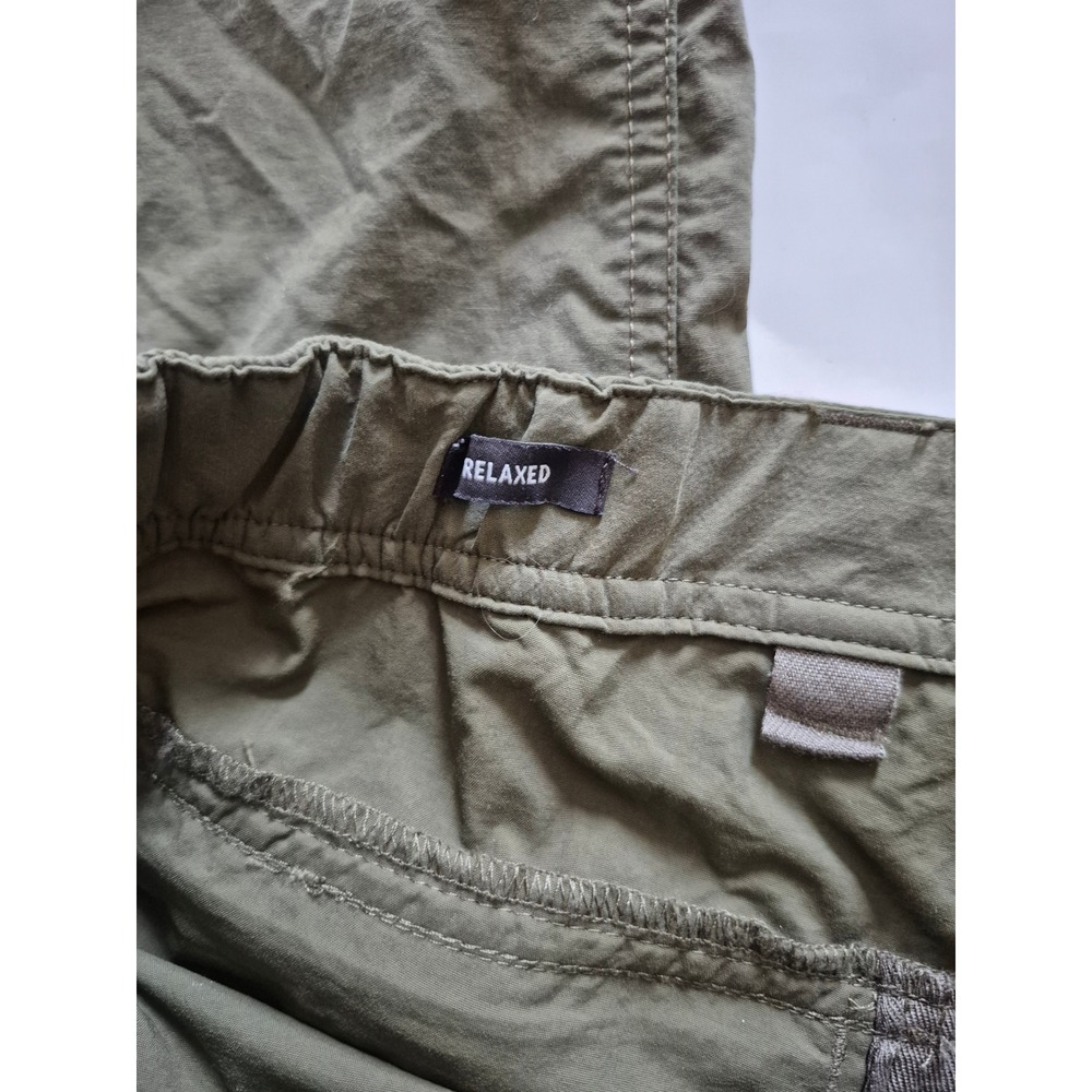 REI CoOp Convertible Cargo Pants Zip Off Legs Olive Green Size 36x32 Relaxed Fit - Picture 4 of 6